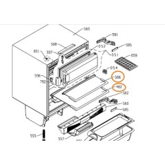 Tablette pour réfrigérateur RTF130A AIRLUX