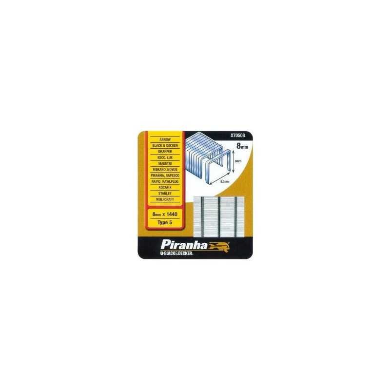 Boite de 1440 agrafes type 5 Black & Decker Powershot Boite de 1440 agrafes type 5 Black & Decker Powershot
