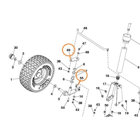 Bras de direction rider MC CULLOCH M105-77X