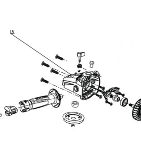 Carter d'engrenages meuleuse d'angle RYOBI EAG2000RS