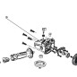 Carter d'engrenages meuleuse d'angle RYOBI EAG2000RS Carter d'engrenages meuleuse d'angle RYOBI EAG2000RS