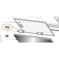 Charnières X 2 pour hotte AIRLUX AHW990BK, AHW990IX, AHW99BK, HDSI916H