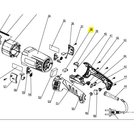 Antiparasite meuleuse RYOBI EAG2000RS - EAG2000G