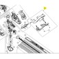 Poignée 5131035476 taille haies RYOBI OHT1851R - RHT1851R20S Poignée 5131035476 taille haies RYOBI OHT1851R - RHT1851R20S