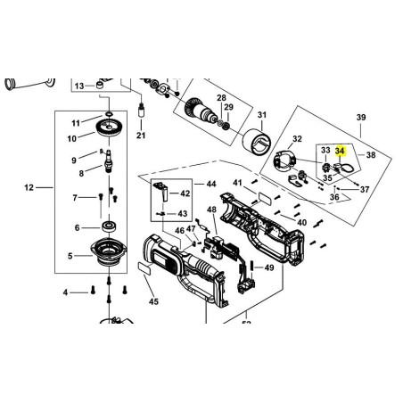 Charbons 5170010-89 meuleuses BLACK & DECKER - STANLEY BCG720, FMC761, SFMCG400