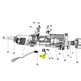Balai moteur meuleuse STANLEY FATMAX FMEG210 - FMEG220
