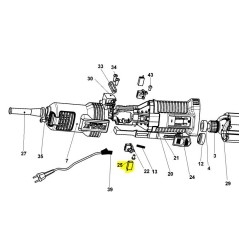 Balai moteur meuleuse STANLEY FATMAX FMEG210 - FMEG220