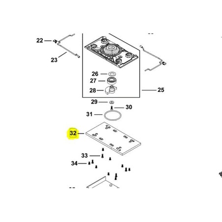 Plateau 1004766-43 pour ponceuse STANLEY FMEW214