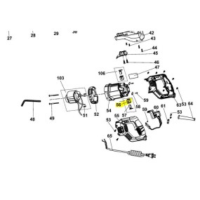 Supports x 2 5140183-31 moteur pour scie sabre STANLEY FME360 et KFFMES360