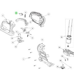 Interrupteur pour taille haies RYOBI OHT1845 - RHT184520