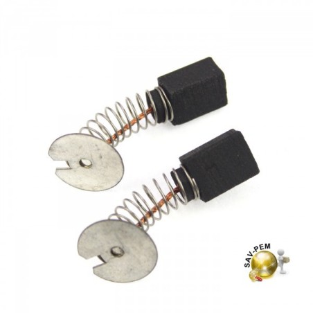 Charbons X 2 BLACK et DECKER, DeWalt BD575E, DW302, DW303K, DW304PK, DW306K
