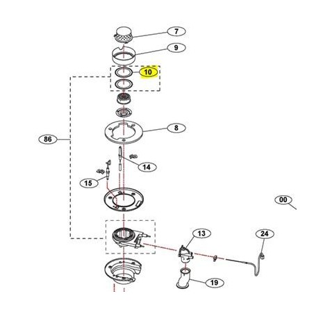 Joint de brûleur pour poêle INVERTER MINIMAX