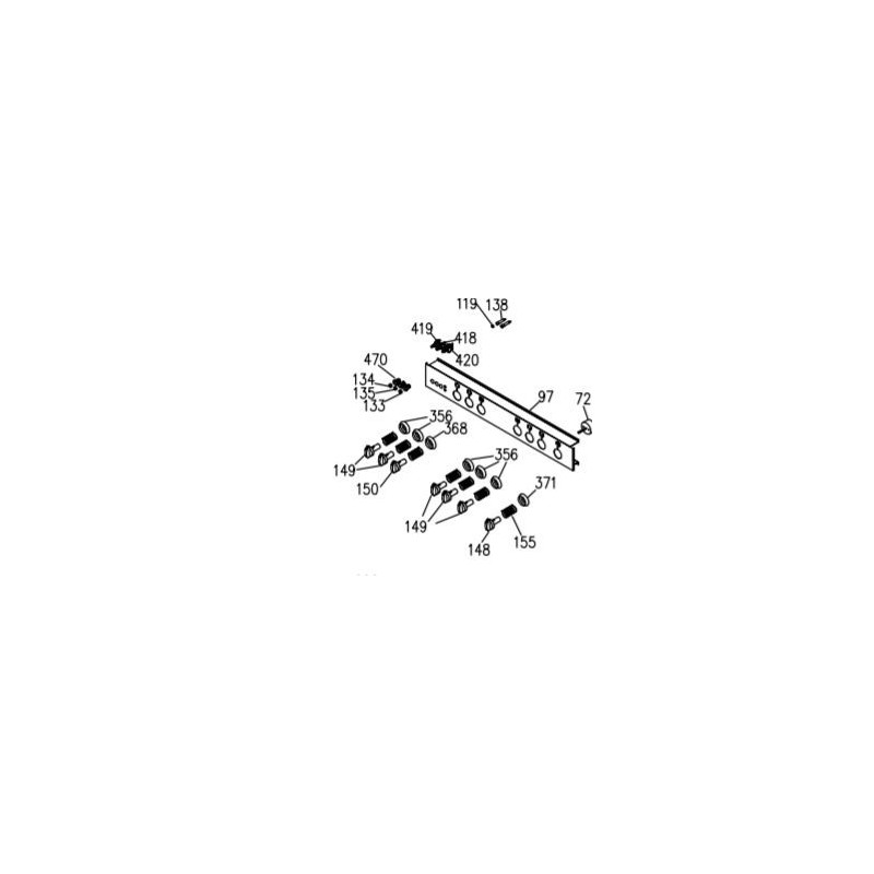 Support interrupteur cuisinière AIRLUX CC902GTIXN Support interrupteur cuisinière AIRLUX CC902GTIXN