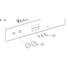 Bouton de sélection programmateur four GLEM GFEC93IXT