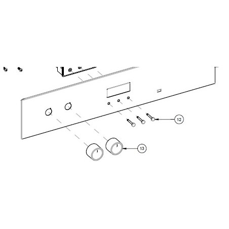 Bouton de sélection programmateur four GLEM GFEC93IXT