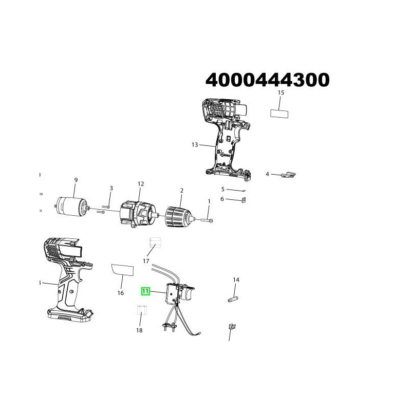 Interrupteur perceuses / visseuses sans fil RYOBI R12SD Interrupteur perceuses / visseuses sans fil RYOBI R12SD