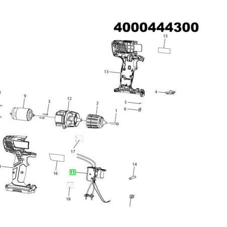 Interrupteur perceuses / visseuses sans fil RYOBI R12SD