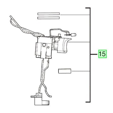 Interrupteur pour perceuses / visseuses sans fil AEG BS18G3LI