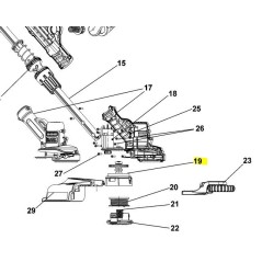 Support de bobine coupe bordures Black + Decker STC1820EPC - STC1840PC