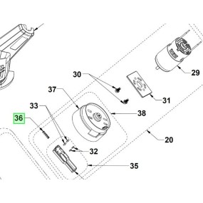 Ressort de sortie de fil coupe bordure RYOBI RLT183213 - OLT1825