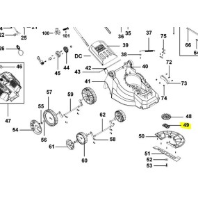 Support de lame tondeuse Black & Decker CLM3820 - CLM3825L2