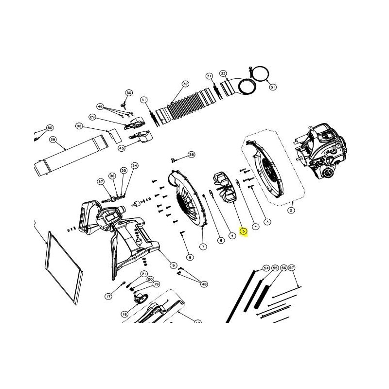 Turbine pour souffleur RYOBI RBL30BPT