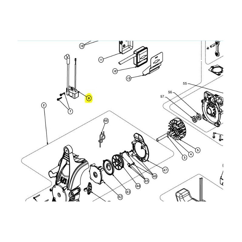 Bobine d'allumage pour souffleur RYOBI RBL30BPT
