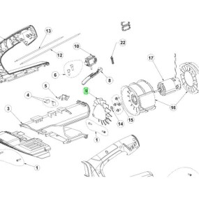 Turbine pour souffleur RYOBI OBL18JB - RBL18JB50