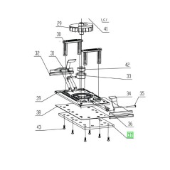 Patin 5131003271 pour ponceuse RYOBI ESS3215V - ESS3215VHG