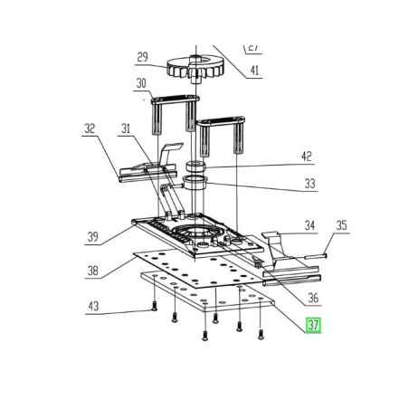 Patin 5131003271 pour ponceuse RYOBI ESS3215V - ESS3215VHG