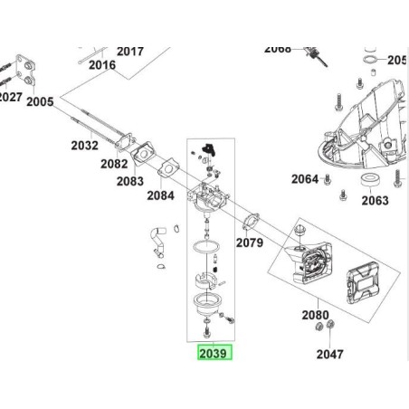 Carburateur pour tondeuse à gazon RYOBI RLM46160S
