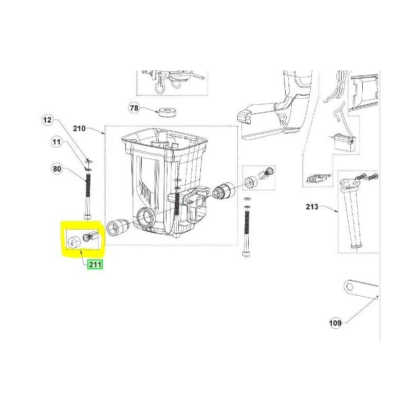 Charbon moteur perforateur RYOBI RSDS1050-K Charbon moteur perforateur RYOBI RSDS1050-K