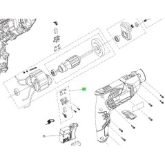 Charbons moteur et supports perceuses RYOBI RPD500G