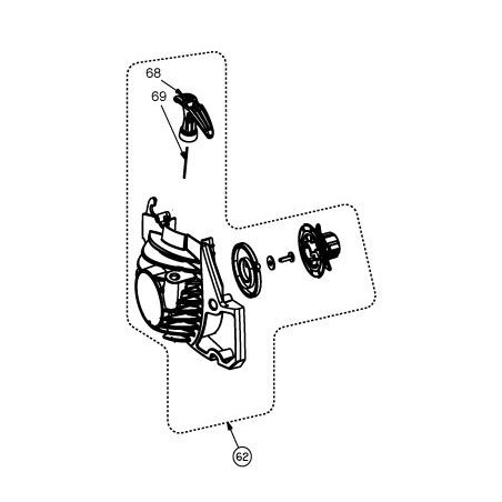 Lanceur pour tronçonneuse HOMELITE HCS4245A