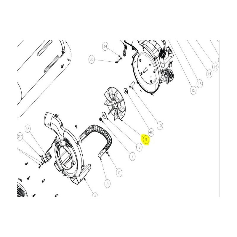 Turbine pour souffleur de jardin RYOBI RBV26