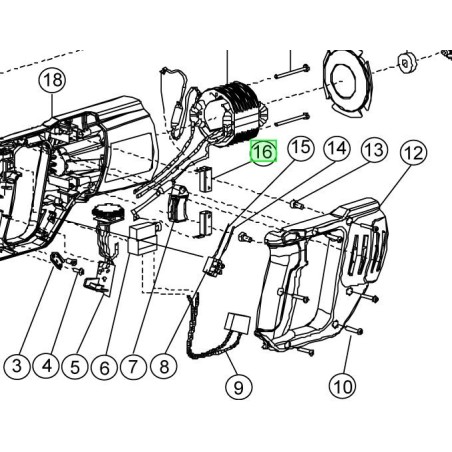 Charbon pour scie sabre RYOBI modèle ERS80V
