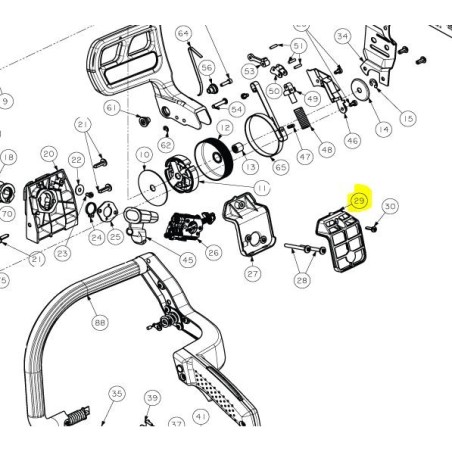 Filtre à air tronçonneuses RYOBI RCS5133CB - PCN454