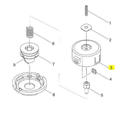 Support de bobine pour coupe bordures RYOBI PBC5043M