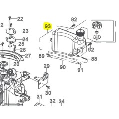 Réservoir pour tondeuse à gazon RYOBI RLM46173SME