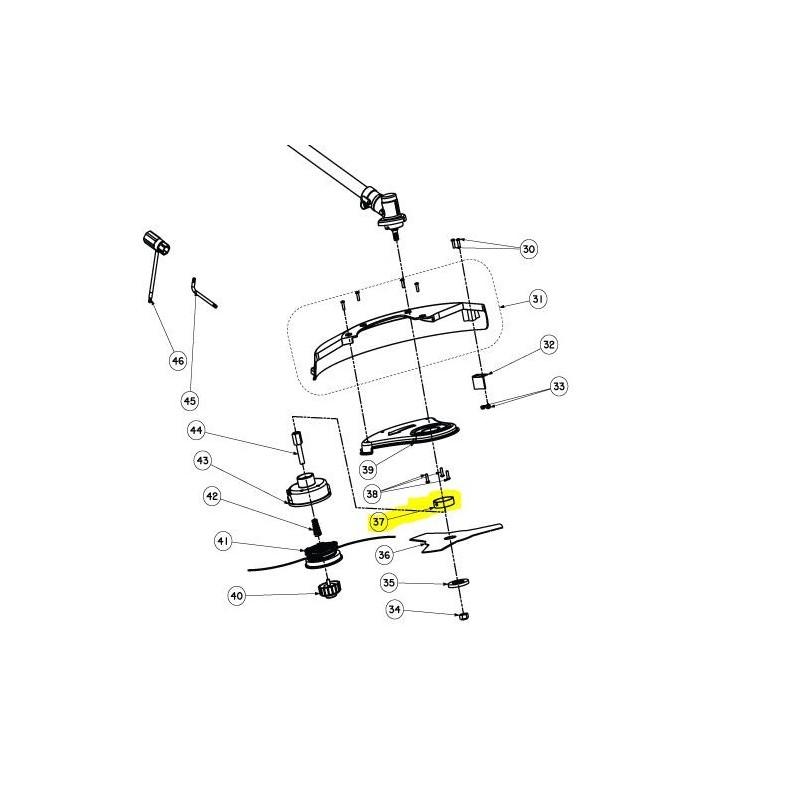 Bride de centrage de lame débroussailleuse RYOBI RBC1020 Bride de centrage de lame débroussailleuse RYOBI RBC1020
