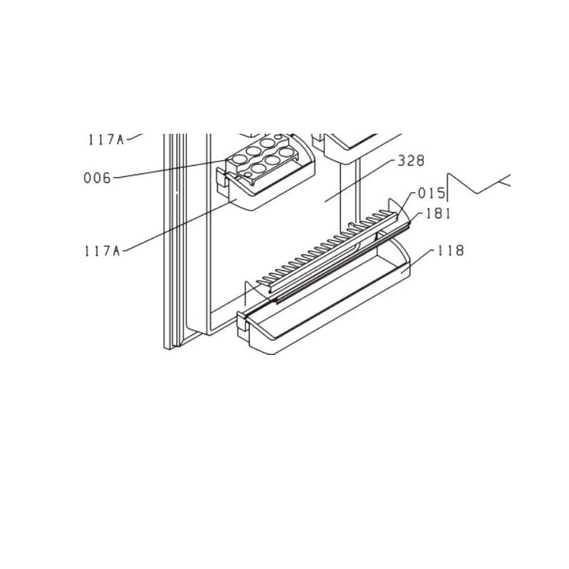 Porte-bouteilles réfrigérateur AIRLUX ARI13A