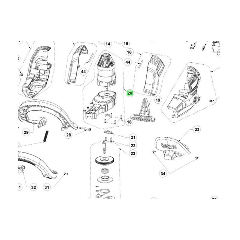 Moteur pour taille haies RYOBI RHT8065RL