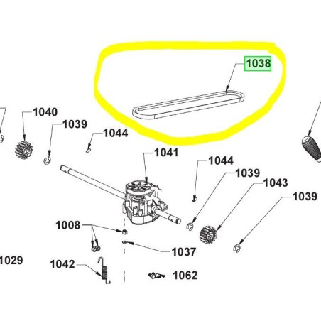 Courroie de traction tondeuse RYOBI RLM53175S - RLM53190S