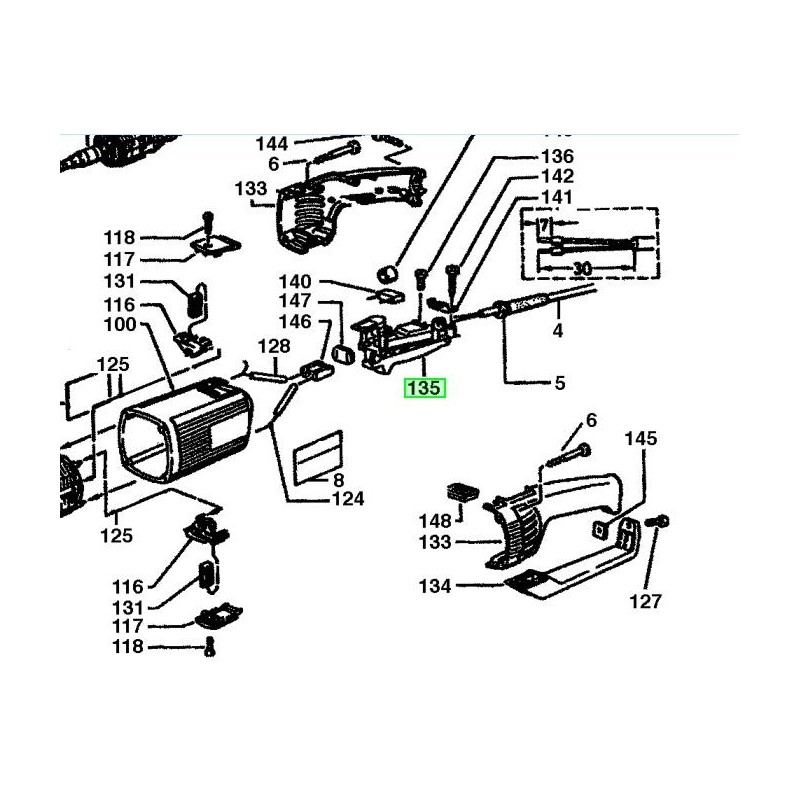 Interrupteur meuleuse d'angle MILWAUKEE AGV20-180