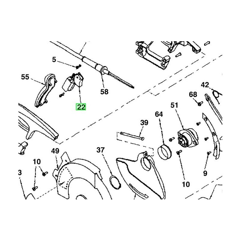 Interrupteur scie circulaire MILWAUKEE MCS65 Interrupteur scie circulaire MILWAUKEE MCS65