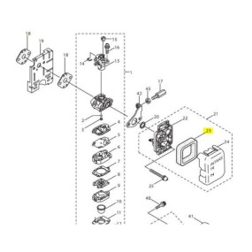 Filtre à air taille haies RYOBI modèles PHT2355M - HTK2360MT