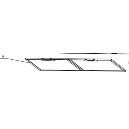 Filtre à graisse hotte GLEM GHP645
