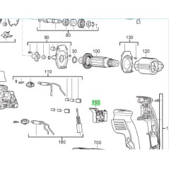 Interrupteur perceuses MILWAUKEE PD2E22R - PD2E24R