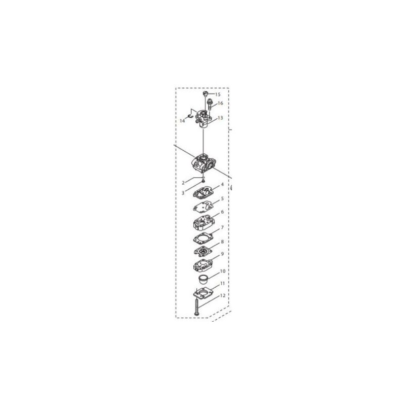 Carburateur 5131008188 taille haies RYOBI modèle HTK2360MT Carburateur 5131008188 taille haies RYOBI modèle HTK2360MT