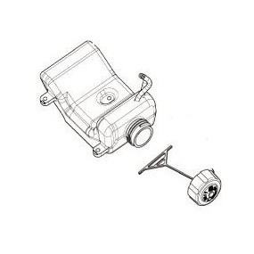 Réservoir débroussailleuses RYOBI modèles RBC26SB - RPH26E